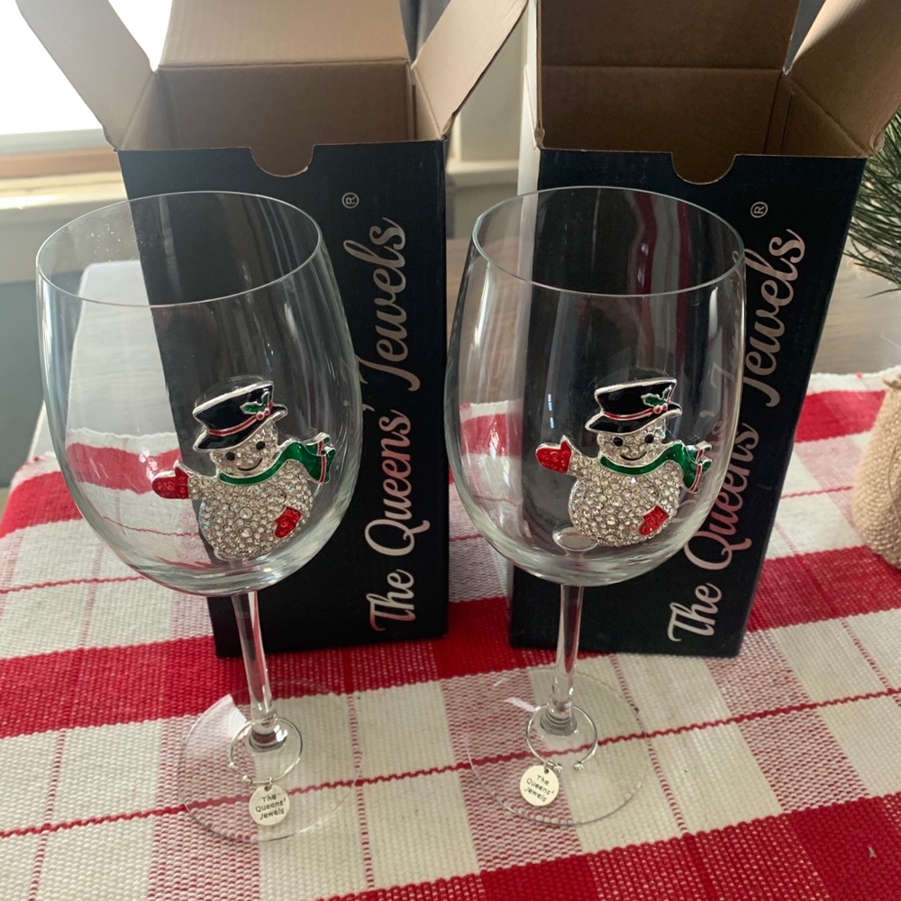 Borsheims jeweled wine glasses